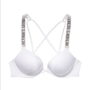 Shine Strap Bombshell Add-2-Cups Push-Up Bikini Top